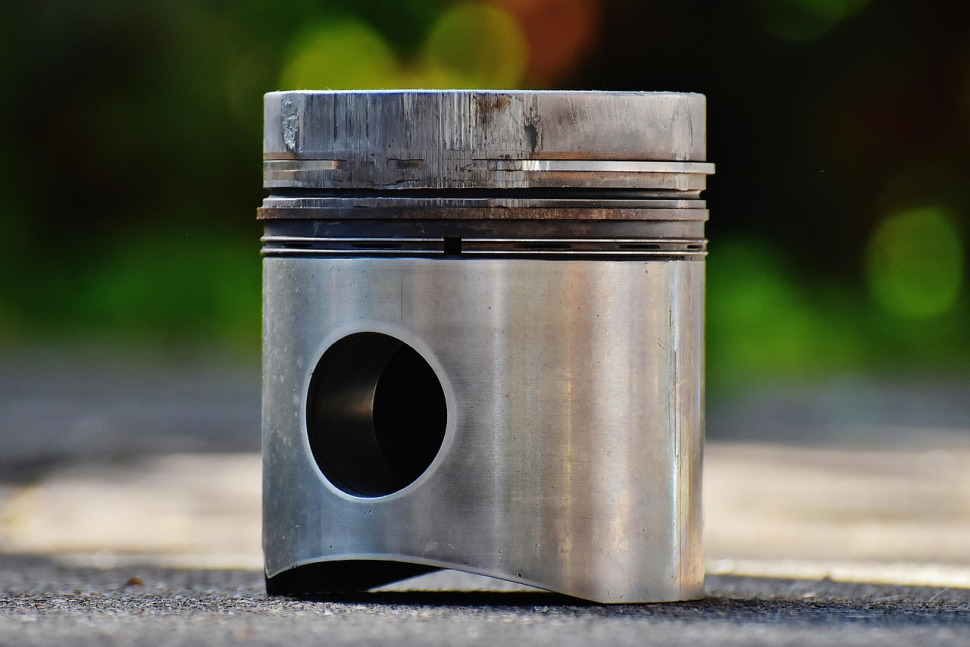 truck engine closeup